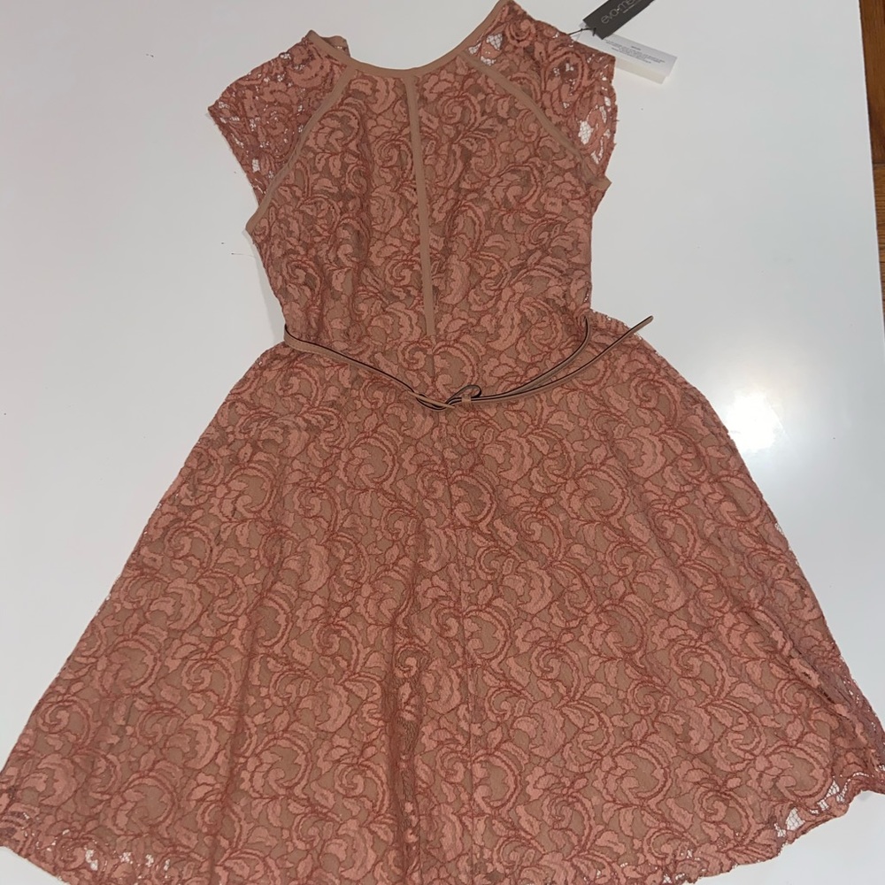 NEW New York & Company Dusty Rose Dress 8